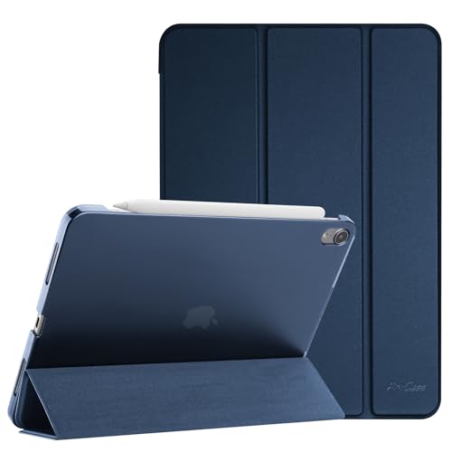 ProCase Custodia iPad Air 11" M2 2024, Cover iPad Air 6/5/4 Generazione (10,9 Pollici Modello 2022/2020), [Supporta Ricarica di Pencil 2] Smart Cover Leggero Auto Svegliati/Sonno -Blu Marino